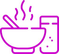 food bowl and drink icon